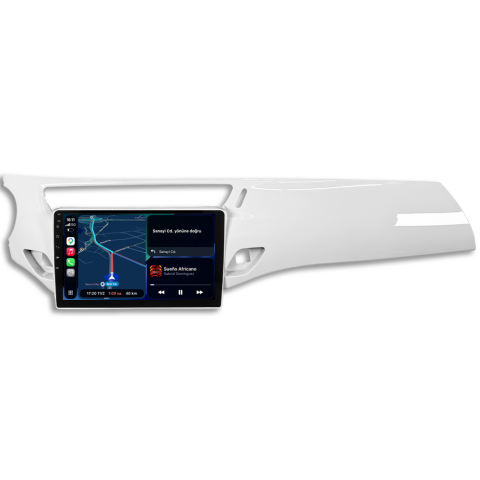 Citroen C3 Android Multimedya Sistemi (2010-2015) CRV-4968XA Piano White Çerçeve