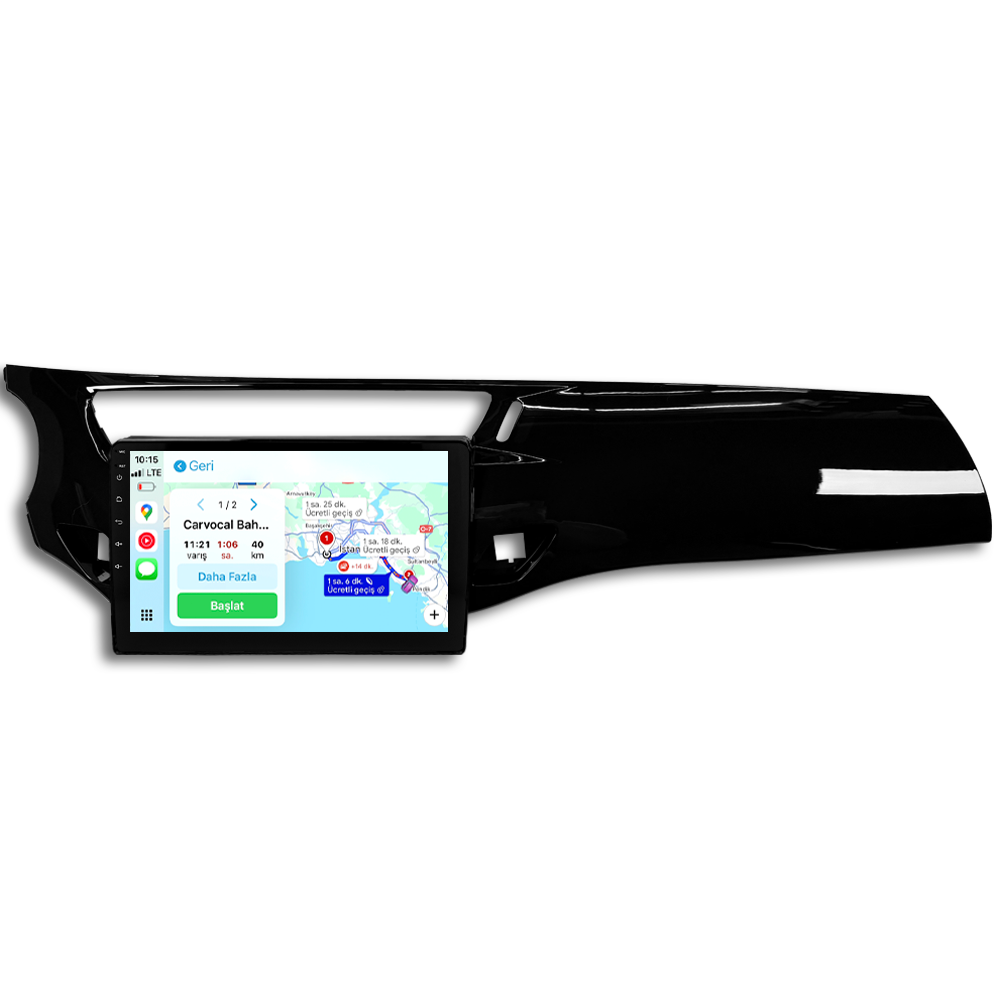 Citroen C3 Android Multimedya Sistemi (2010-2015) CRV-4968XAA Piano Black Çerçeve