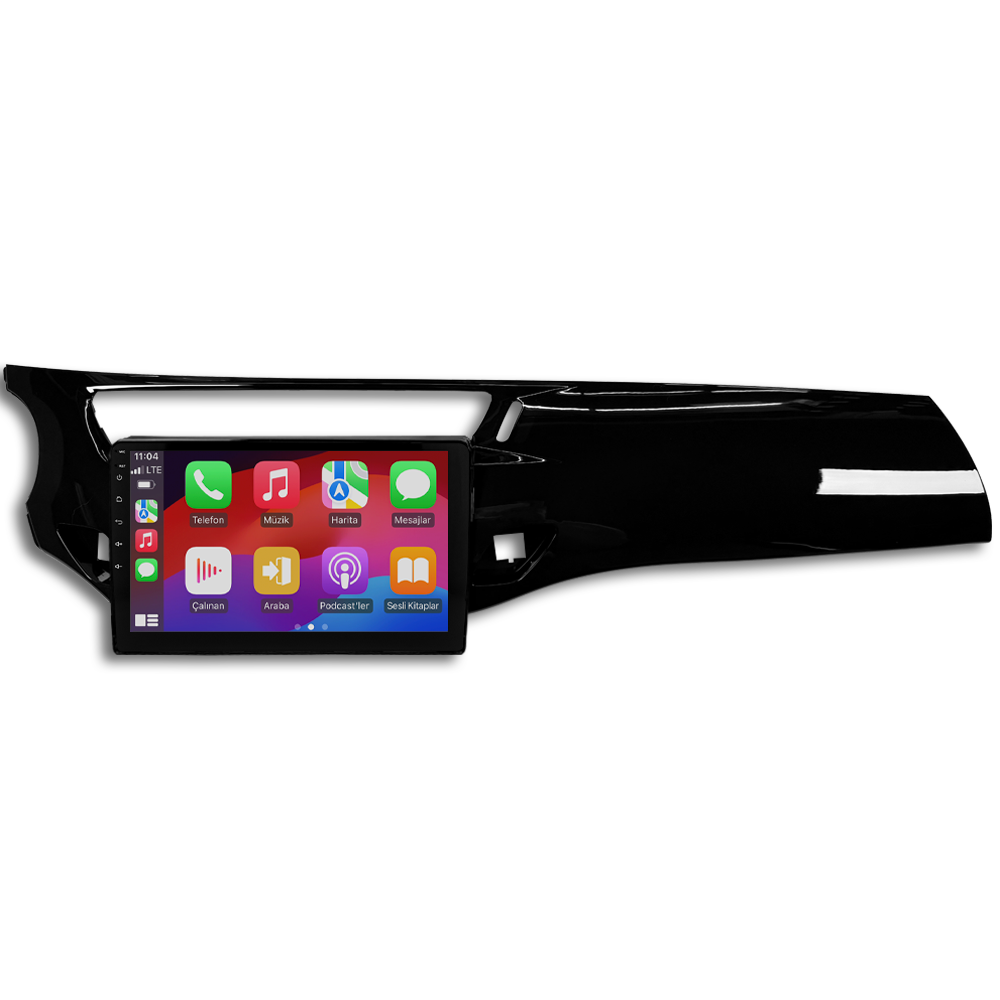 Citroen C3 Android Multimedya Sistemi (2010-2015) CRV4968XP Piano Black Çerçeve