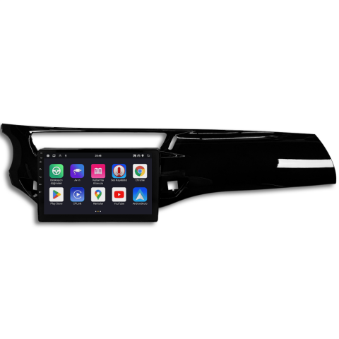 Citroen C3 Android Multimedya Sistemi (2010-2015) CRV4968XP Piano Black Çerçeve