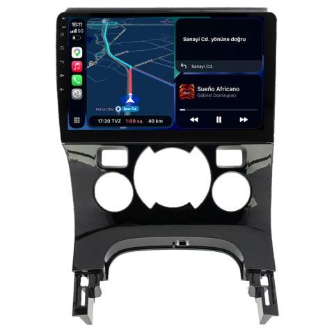 Peugeot 3008 Android Multimedya Sistemi (2009-2016) CRV-4070XA Dijital Klima