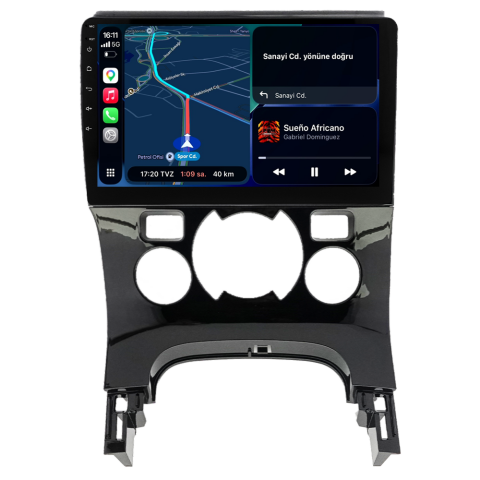 Peugeot 3008 Android Multimedya Sistemi (2009-2016) CRV-4070XA Dijital Klima