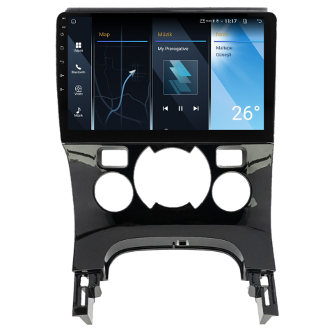 Peugeot 5008 Android Multimedya Sistemi (2009-2016) CRV-4070XA Dijital Klima