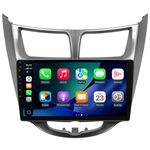 Hyundai Accent Blue Android Multimedya Sistemi (2011-2017) CRV-4260XA Gri Çerçeve