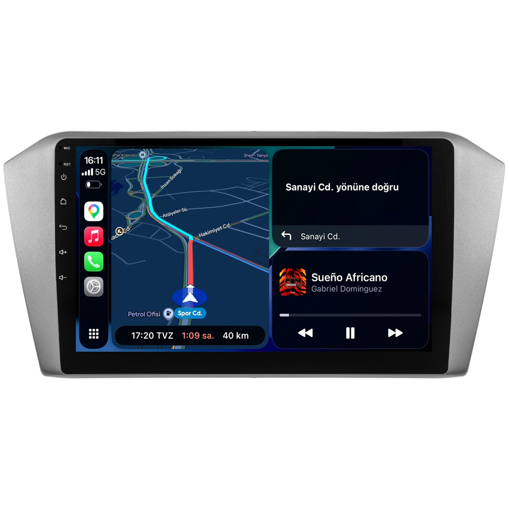 Volkswagen Passat B8 Android Multimedya Sistemi (2015-2023) CRV-4574XA Gri Çerçeve