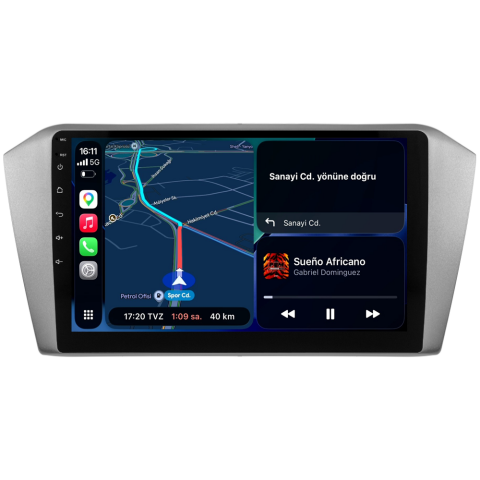 Volkswagen Passat B8 Android Multimedya Sistemi (2015-2023) CRV-4574XA Gri Çerçeve
