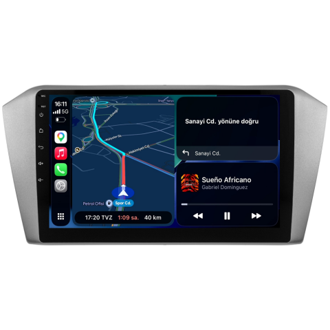 Volkswagen Passat B8 Android Multimedya Sistemi (2015-2023) CRV-4574XA Gri Çerçeve