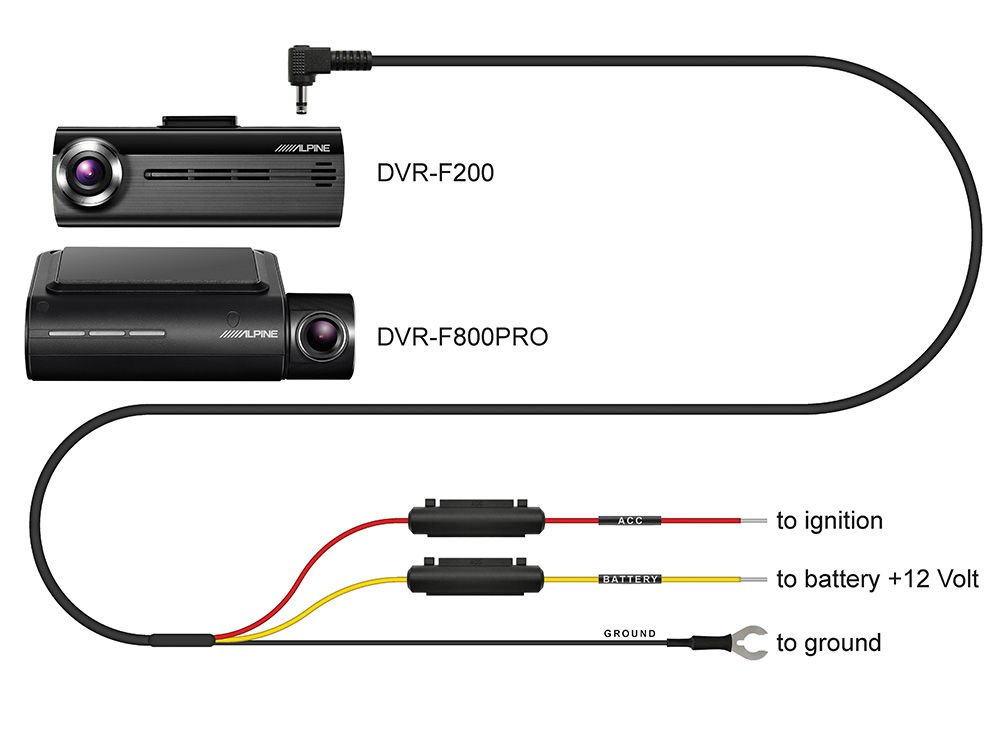 Alpine DVR-F800PRO için ilave Kamera