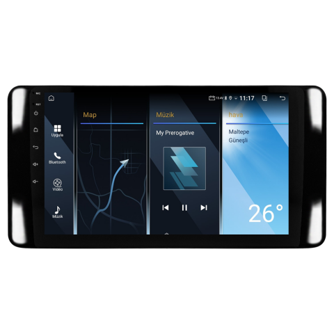 Skoda Kamiq Android Multimedya Sistemi (2021+) CRV-4947XA Piano Black Çerçeve