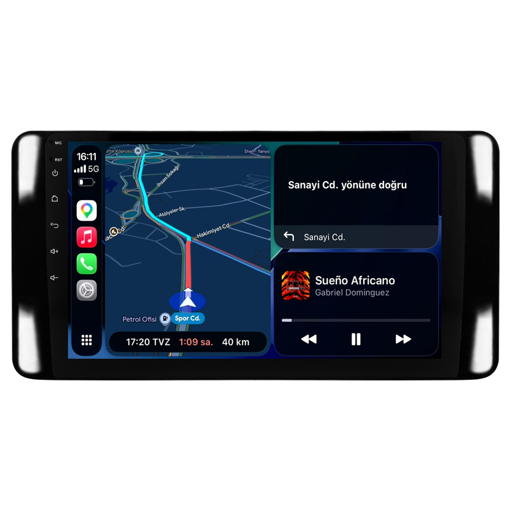 Skoda Kamiq Android Multimedya Sistemi (2021+) CRV-4947XA Piano Black Çerçeve