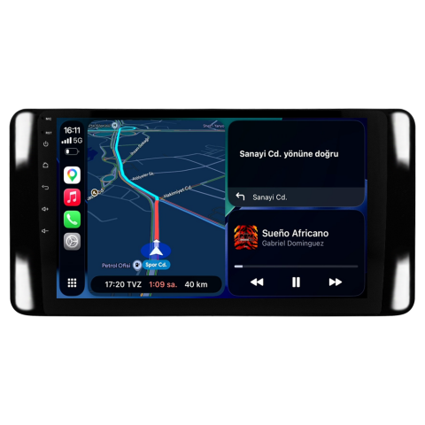 Skoda Kamiq Android Multimedya Sistemi (2021+) CRV-4947XA Piano Black Çerçeve