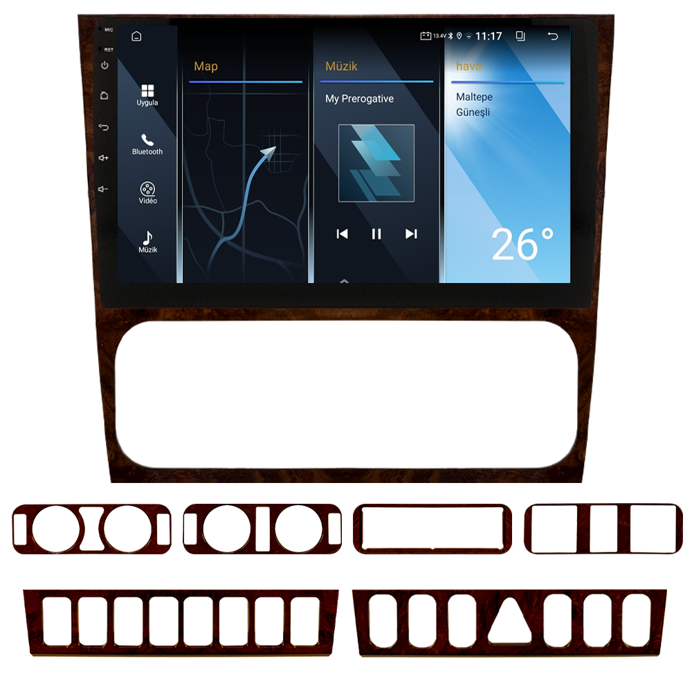 Mercedes Benz C Serisi W202 Android Multimedya Sistemi (1992-2000) CRV-4937XA