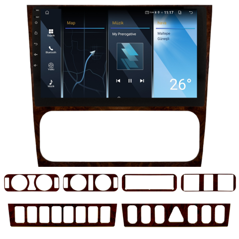 Mercedes Benz C Serisi W202 Android Multimedya Sistemi (1992-2000) CRV-4937XA