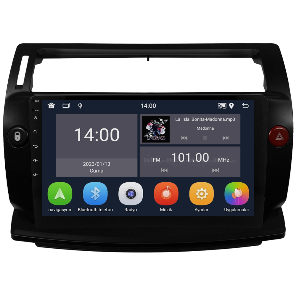 Citroen C4 Android Multimedya Sistemi (2005-2011) CRV-4072XD