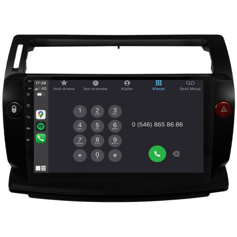 Citroen C4 Android Multimedya Sistemi (2005-2011) CRV-4072XDA