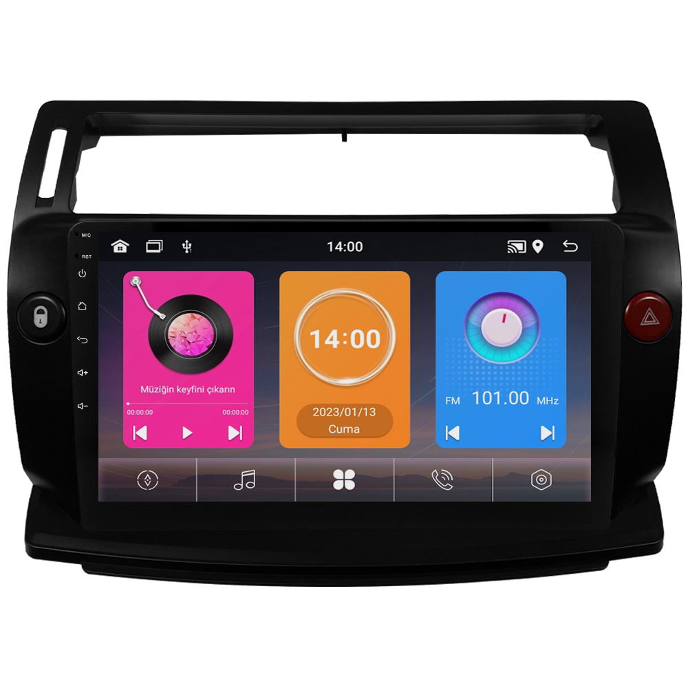 Citroen C4 Android Multimedya Sistemi (2005-2011) CRV-4072XAA