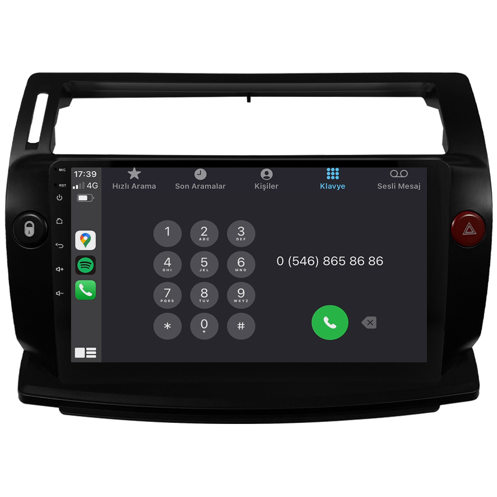 Citroen C4 Android Multimedya Sistemi (2005-2011) CRV4072XP