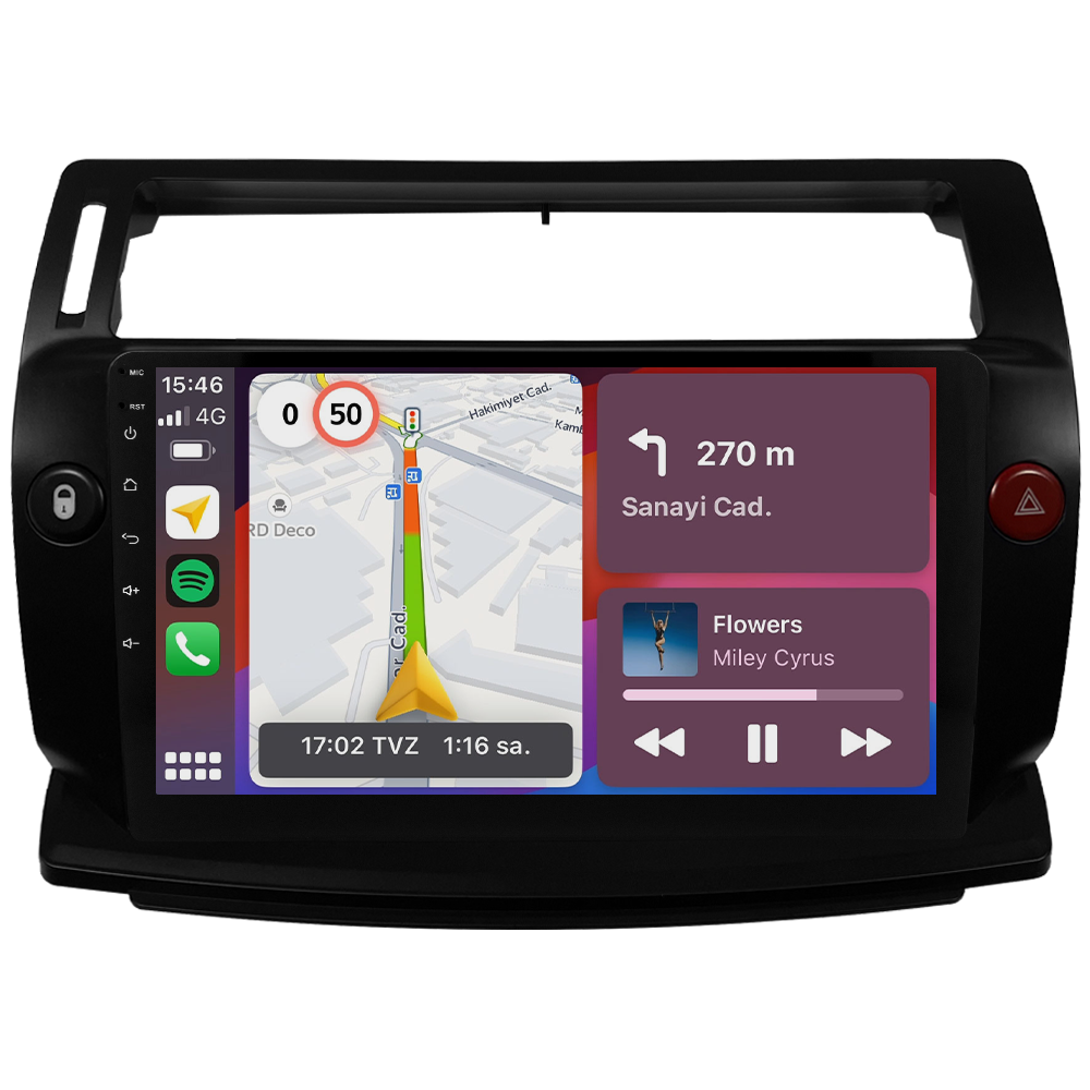 Citroen C4 Android Multimedya Sistemi (2005-2011) CRV4072XP