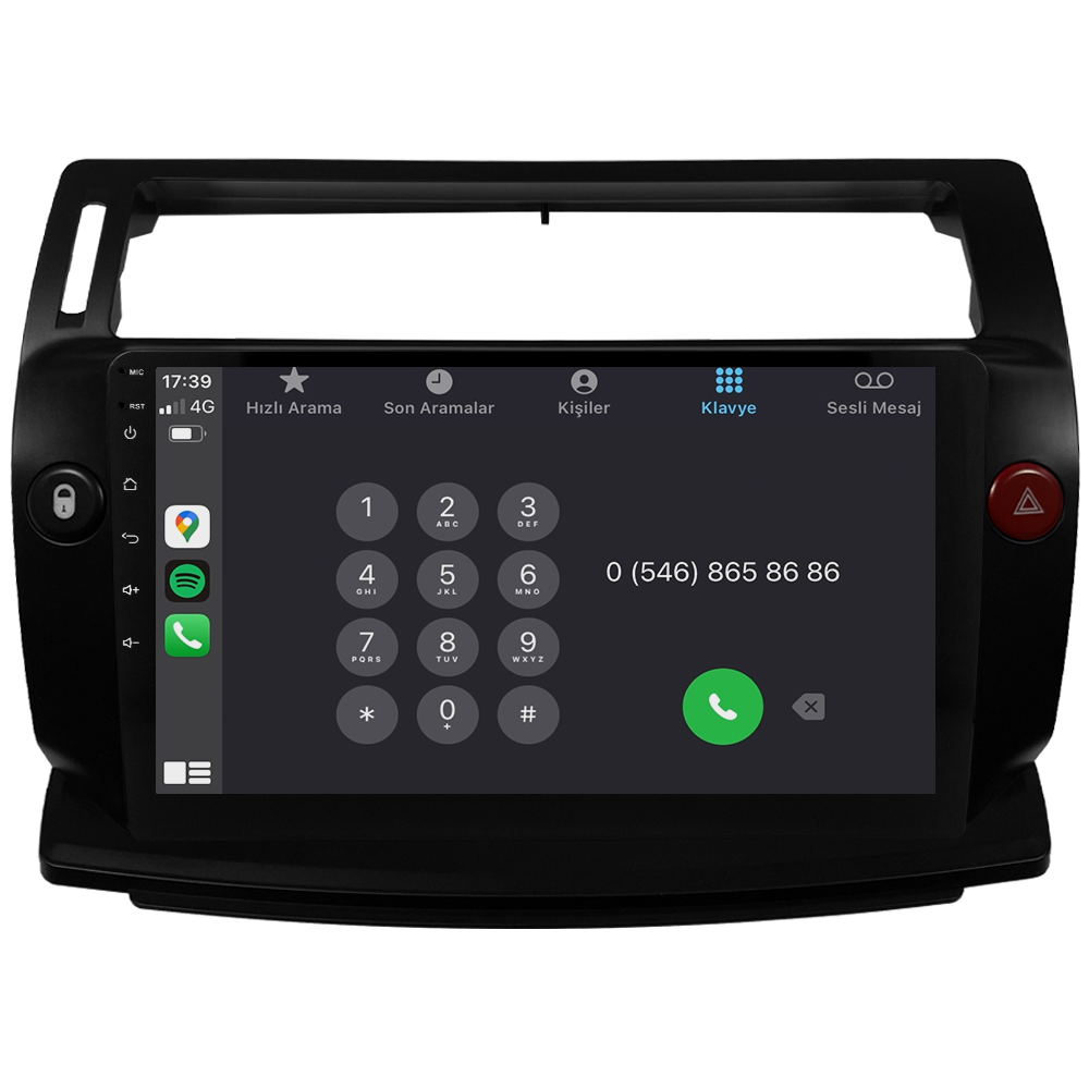 Citroen C4 Android Multimedya Sistemi (2005-2011) CRV-4072XR