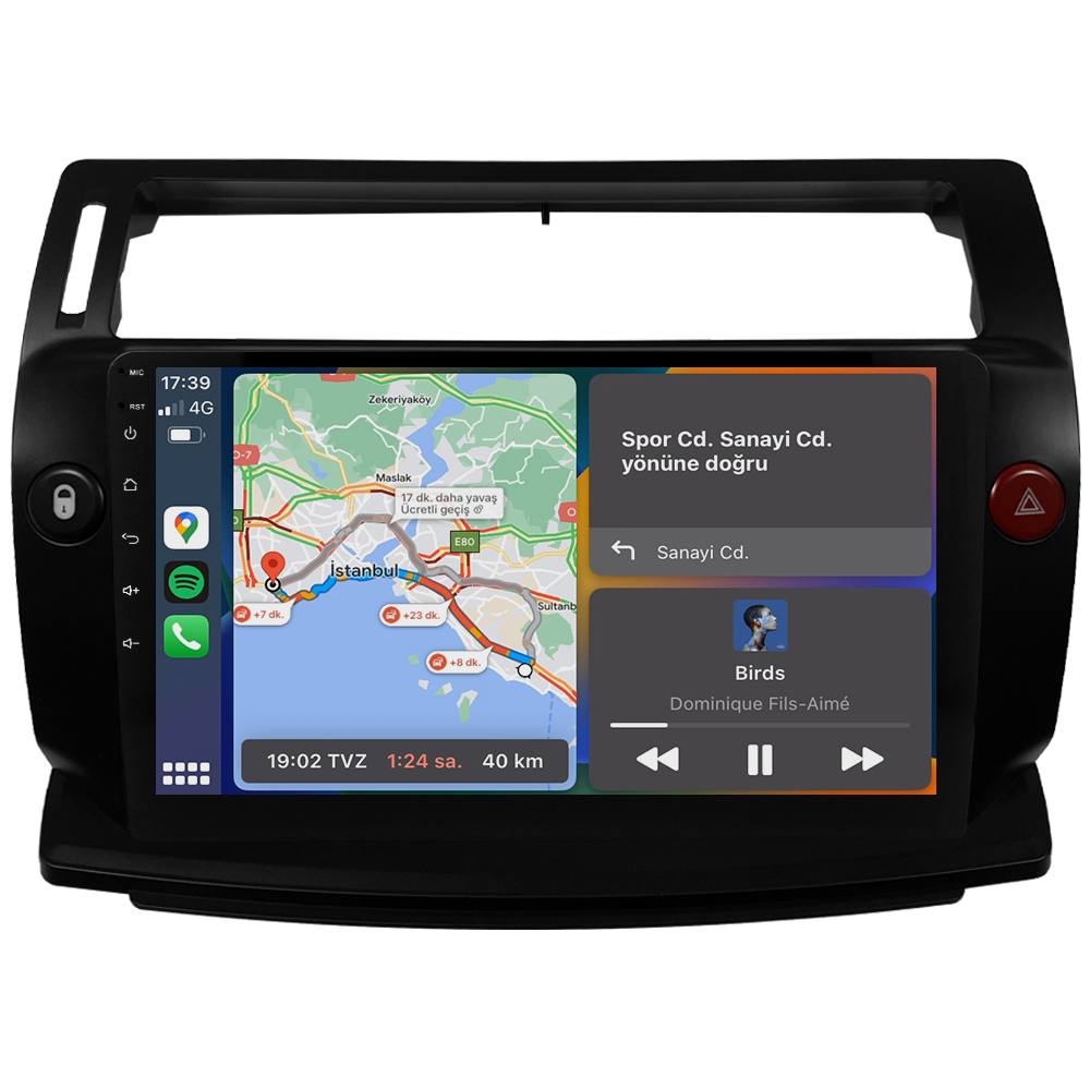 Citroen C4 Android Multimedya Sistemi (2005-2011) CRV-4072XR