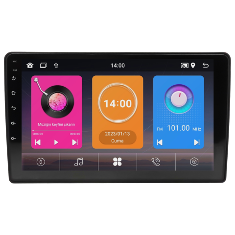 Mitsubishi L200 Android Multimedya Sistemi (2020-2023) CRV-4136XAA