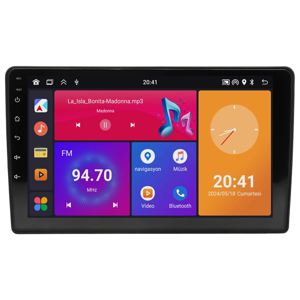 Mitsubishi L200 Android Multimedya Sistemi (2020-2023) CRV-4136XP