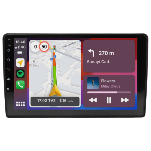 Mitsubishi L200 Android Multimedya Sistemi (2020-2023) CRV-4136XP