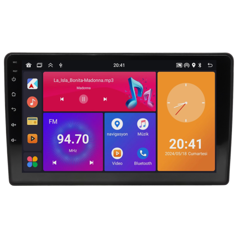 Mitsubishi L200 Android Multimedya Sistemi (2020-2023) CRV-4136XP