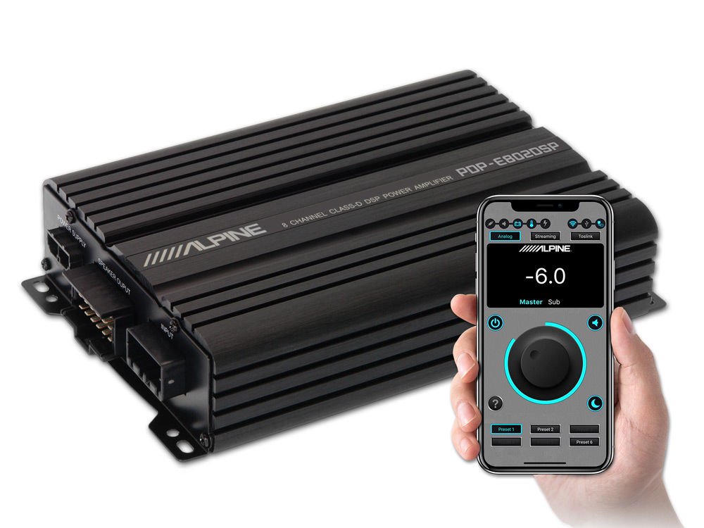 Alpine 8-Kanal Ses İşlemcili Dijital Amplifikatör