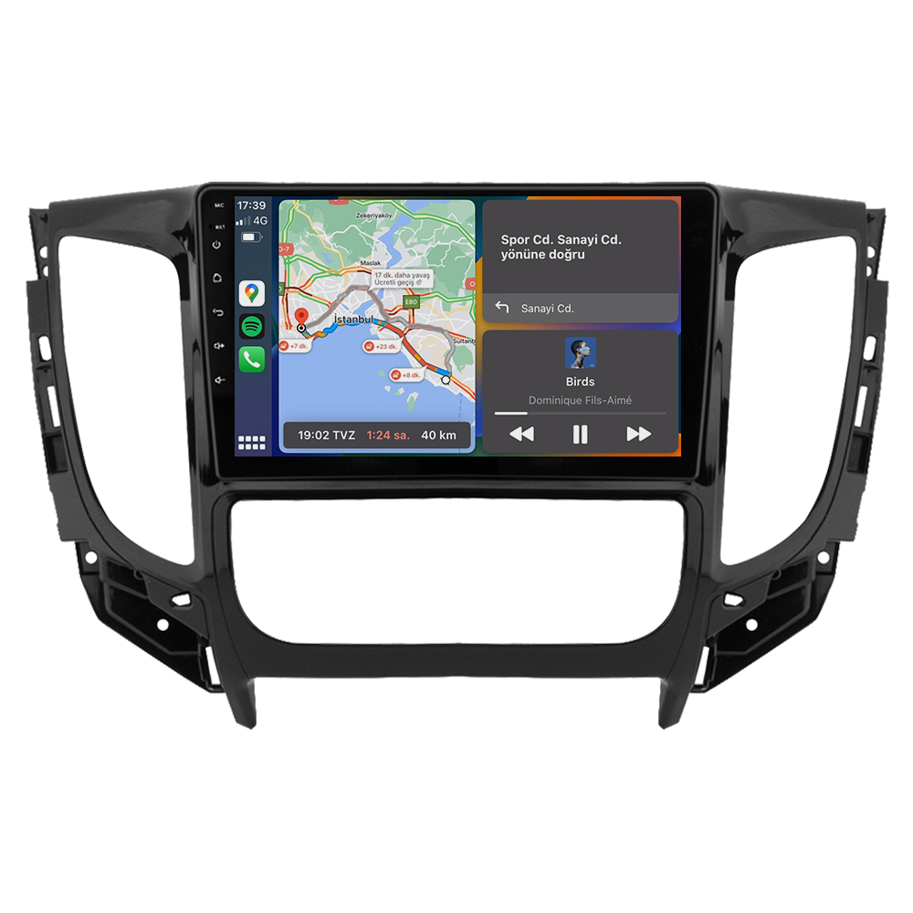 Mitsubishi L200 Android Multimedya Sistemi (2015-2019) CRV-4363XD