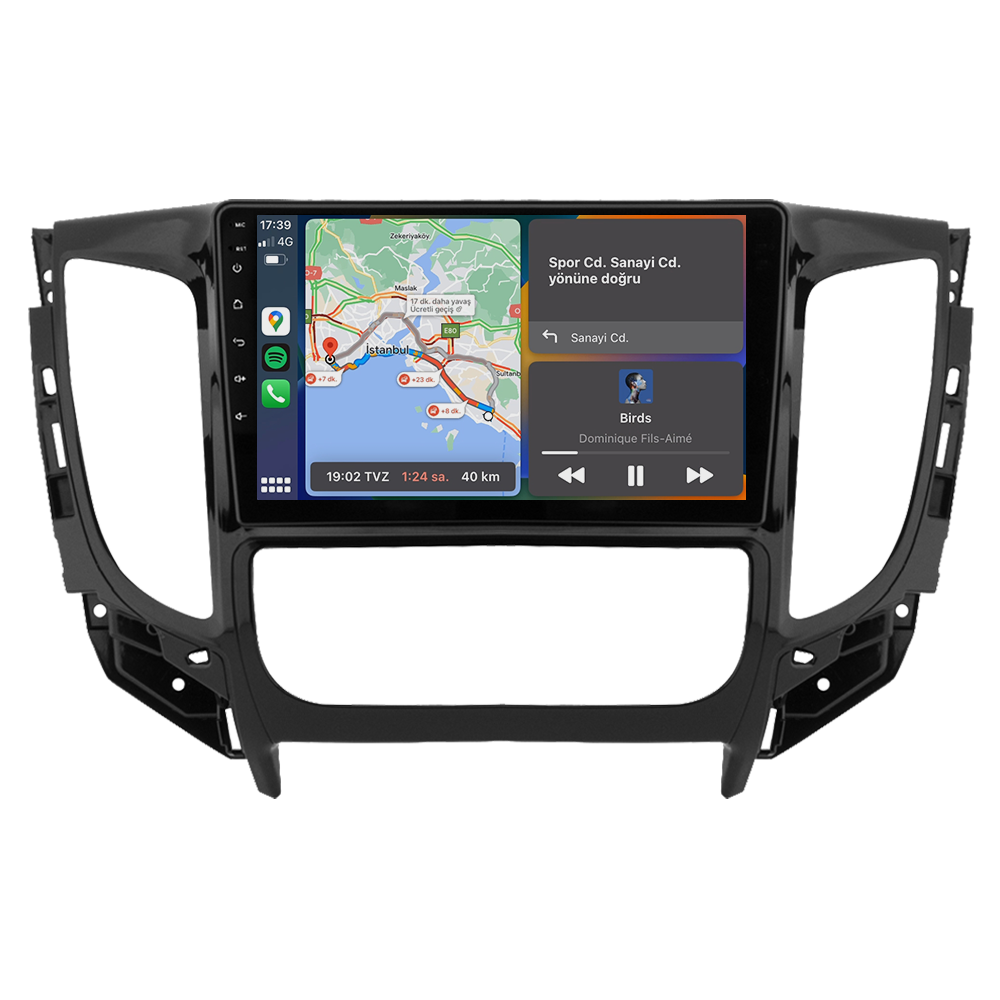 Mitsubishi L200 Android Multimedya Sistemi (2015-2019) CRV-4363XDA