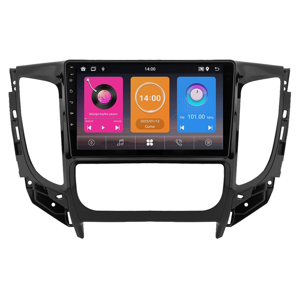 Mitsubishi L200 Android Multimedya Sistemi (2015-2019) CRV-4363XAA