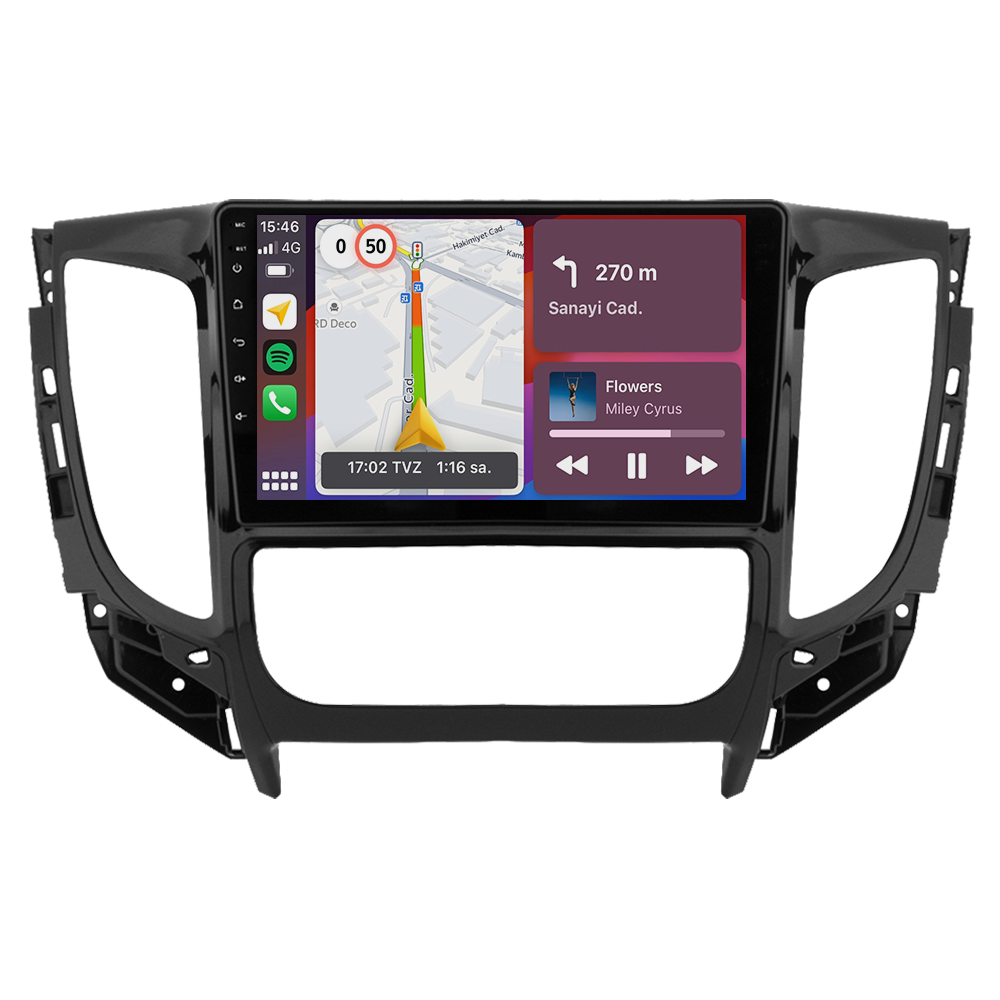 Mitsubishi L200 Android Multimedya Sistemi (2015-2019) CRV4363XP