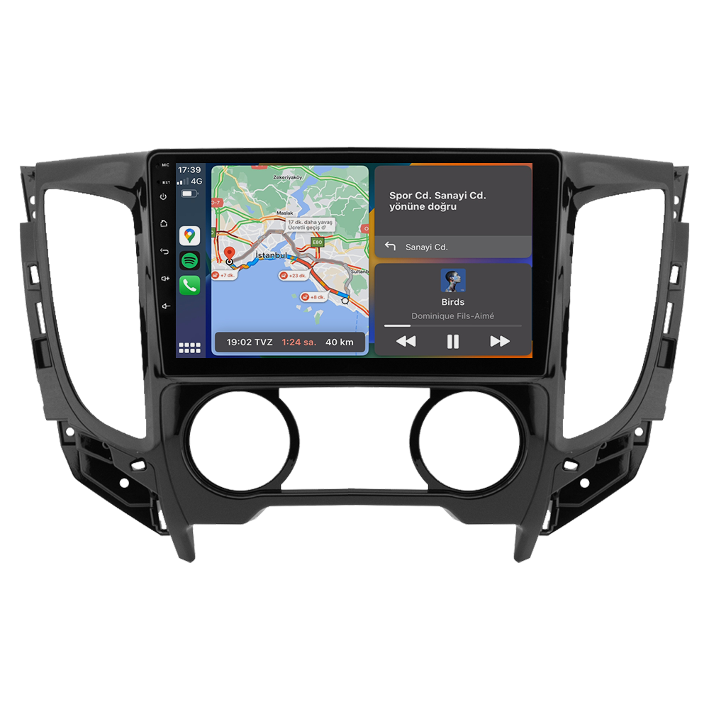 Mitsubishi L200 Android Multimedya Sistemi (2015-2019) CRV-4366XD