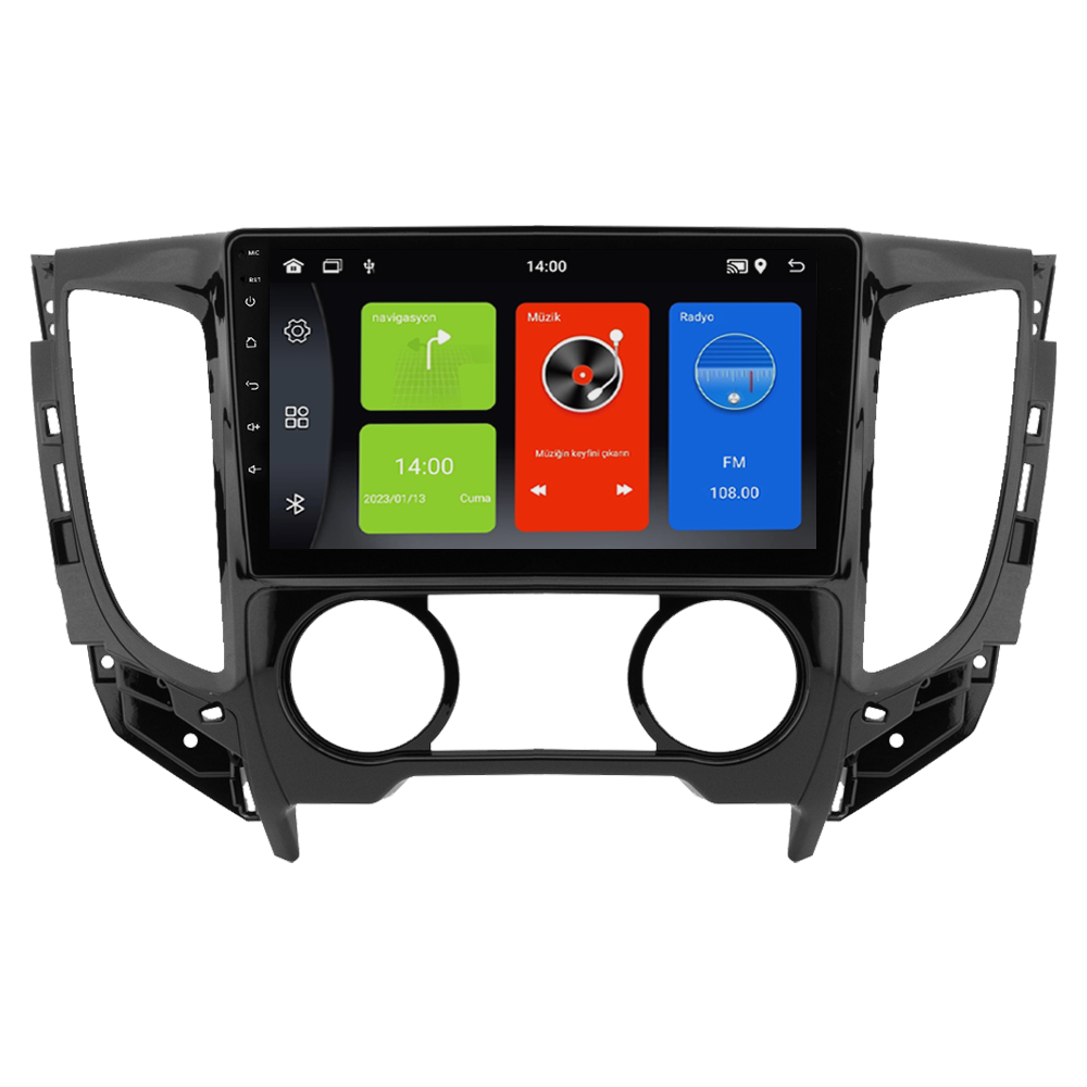 Mitsubishi L200 Android Multimedya Sistemi (2015-2019) CRV-4366XDA