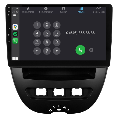 Citroen C1 Android Multimedya Sistemi (2005-2014) CRV-4844X