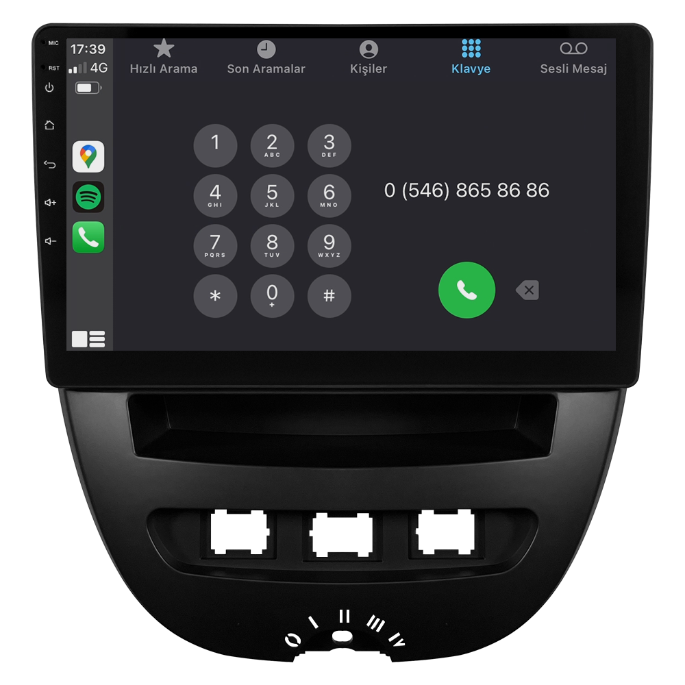 Citroen C1 Android Multimedya Sistemi (2005-2014) CRV-4844XDA