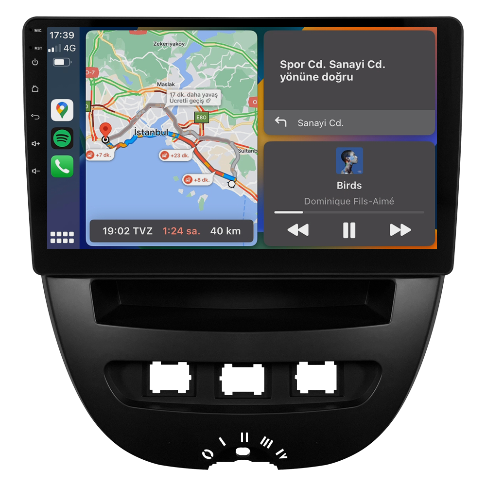 Citroen C1 Android Multimedya Sistemi (2005-2014) CRV-4844XDA