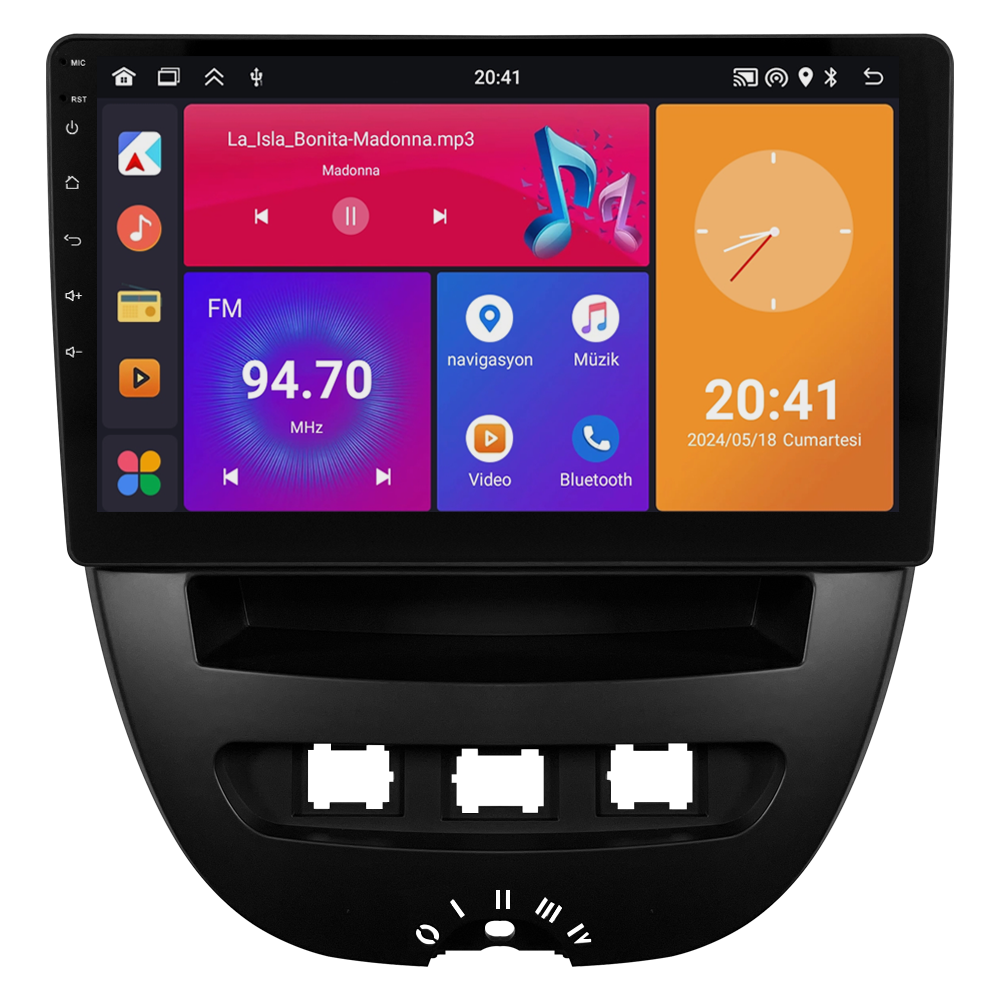 Citroen C1 Android Multimedya Sistemi (2005-2014) CRV4844XP