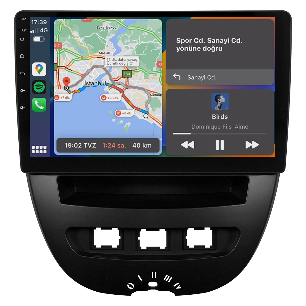 Citroen C1 Android Multimedya Sistemi (2005-2014) CRV-4844XR
