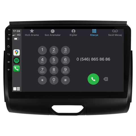 Ford Ranger Android Multimedya Sistemi (2015-2020) CRV-4858XR