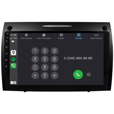 Mercedes Benz SLK Android Multimedya Sistemi (2008-2011) CRV-4863X