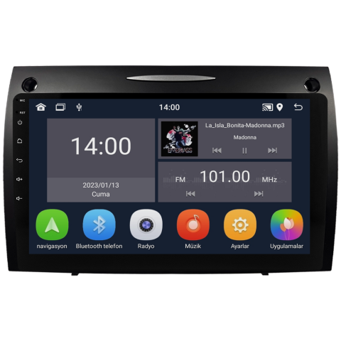 Mercedes Benz SLK Android Multimedya Sistemi (2008-2011) CRV-4863XD