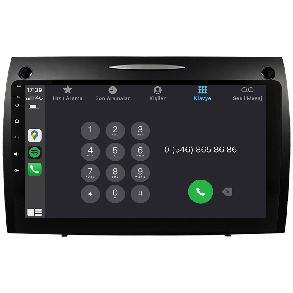 Mercedes Benz SLK Android Multimedya Sistemi (2008-2011) CRV-4863XDA
