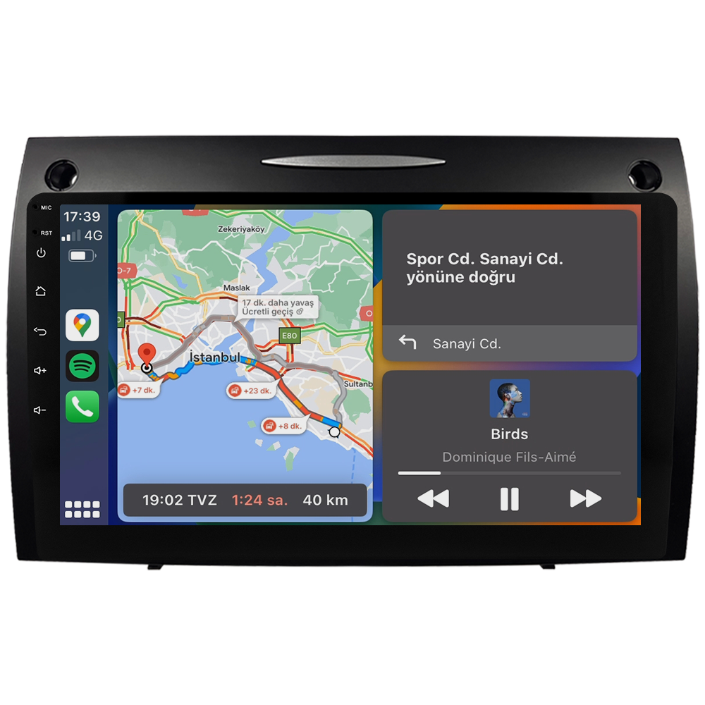 Mercedes Benz SLK Android Multimedya Sistemi (2008-2011) CRV-4863XDA