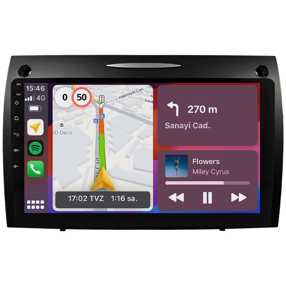 Mercedes Benz SLK Android Multimedya Sistemi (2008-2011) CRV4863XP