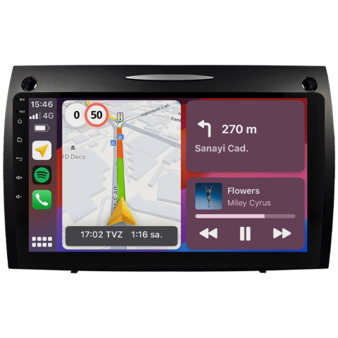 Mercedes Benz SLK Android Multimedya Sistemi (2008-2011) CRV4863XP