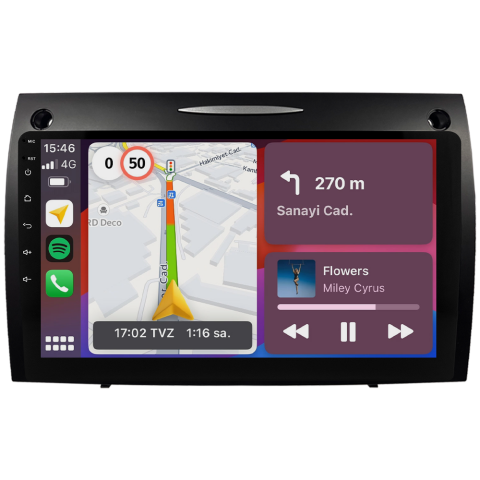 Mercedes Benz SLK Android Multimedya Sistemi (2008-2011) CRV4863XP