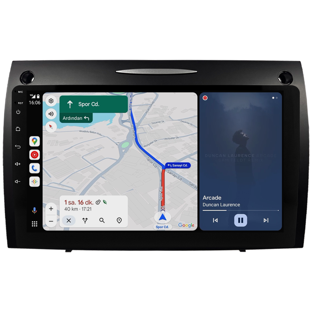 Mercedes Benz SLK Android Multimedya Sistemi (2008-2011) CRV4863XP