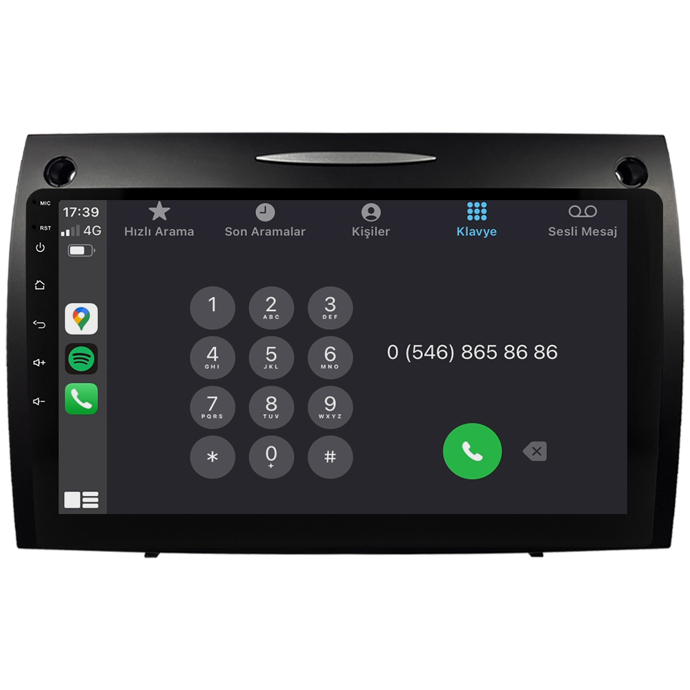 Mercedes Benz SLK Android Multimedya Sistemi (2008-2011) CRV-4863XR